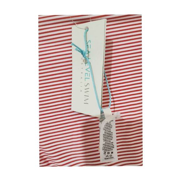 Nwtg Sea Level Positano Stripe Cross Bikini Bottom Size 4 - Picture 7 of 8
